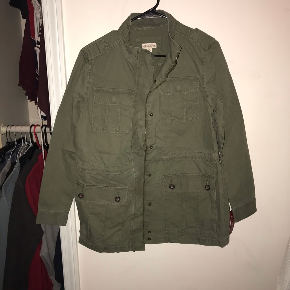 Army jacket.